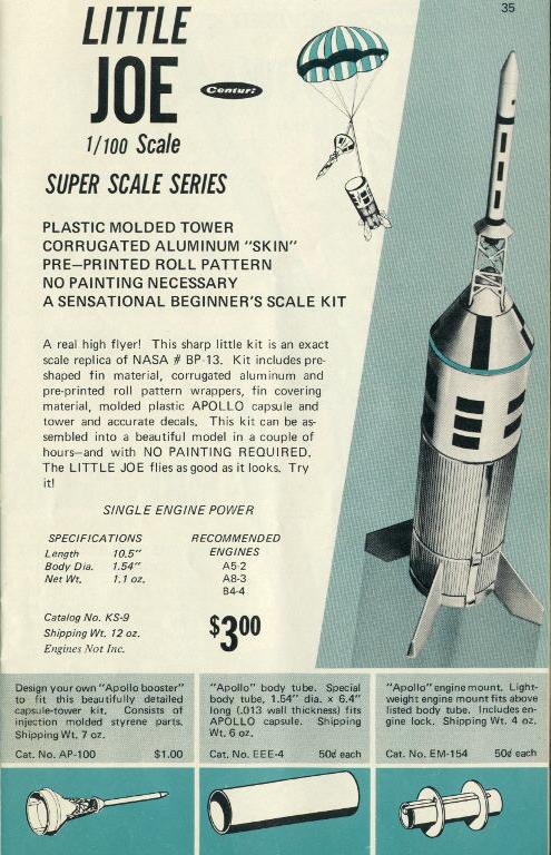 Little Joe II Model Rocket Kit 1/125th Scale 